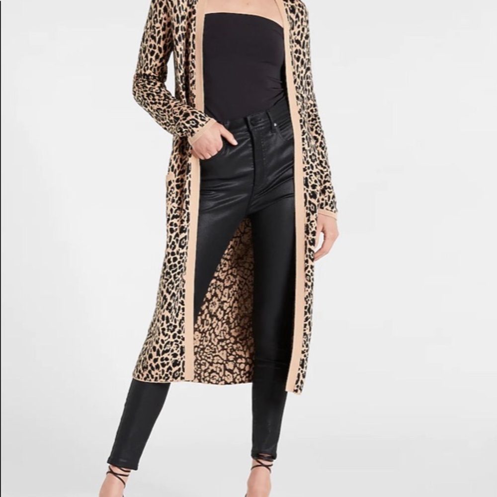 Leopard Duster Cardigan New w/o Tags